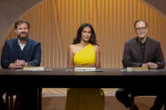 Michael Cimarusti, Padma Lakshmi, and Wylie Dufresne in 'America's Culinary Cup'