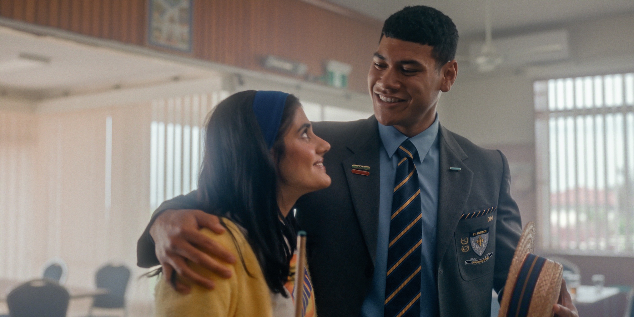 Amerie and Noah in 'Heartbreak High'