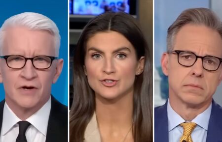 Anderson Cooper, Kaitlan Collins, and Jake Tapper