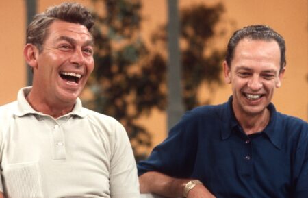 THE ANDY GRIFFITH, DON KNOTTS, JIM NABORS SHOW, Andy Griffith, Don Knotts, 1965. photo: Bruce McBroom/TV Guide/courtesy Everett Collection