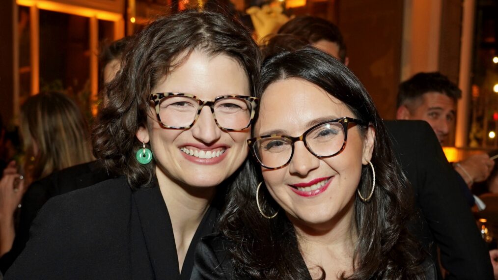 Nellie Bowles and Bari Weiss, The Free Press Founder attend Inauguration Eve hosted by Uber, X and The Free Press at Cafe Riggs on January 19, 2025 in Washington, DC