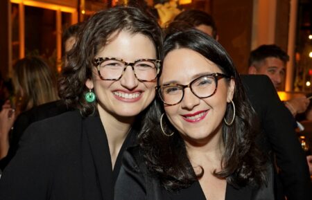 Nellie Bowles and Bari Weiss, The Free Press Founder attend Inauguration Eve hosted by Uber, X and The Free Press at Cafe Riggs on January 19, 2025 in Washington, DC