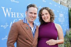 Ben Rosenbaum and Erin Krakow attend When Calls the Heart & Hope Valley: 1874 Celebration at The Sun Rose Hotel in West Hollywood, CA.