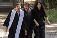 Dan Levy, Boran Kuzum, and Taylor Ortega in 'Big Mistakes'