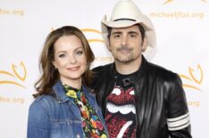 Kimberly Williams and Brad Paisley attend the Michael J. Fox Foundation - A Country Thing: Happened On The Way To Cure Parkinson's at The Fisher Center