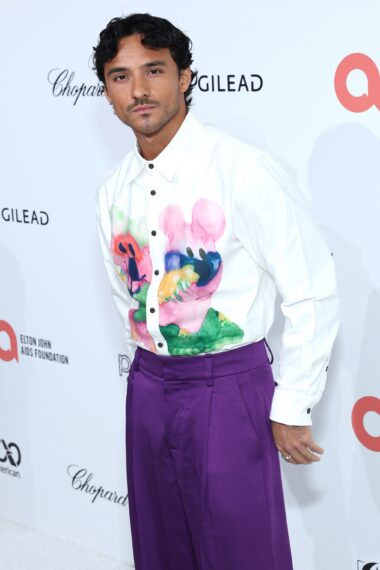 Brandon Perea attends Elton John AIDS Foundation's 34th Annual Academy Awards Viewing Party on March 15, 2026 in West Hollywood, California.