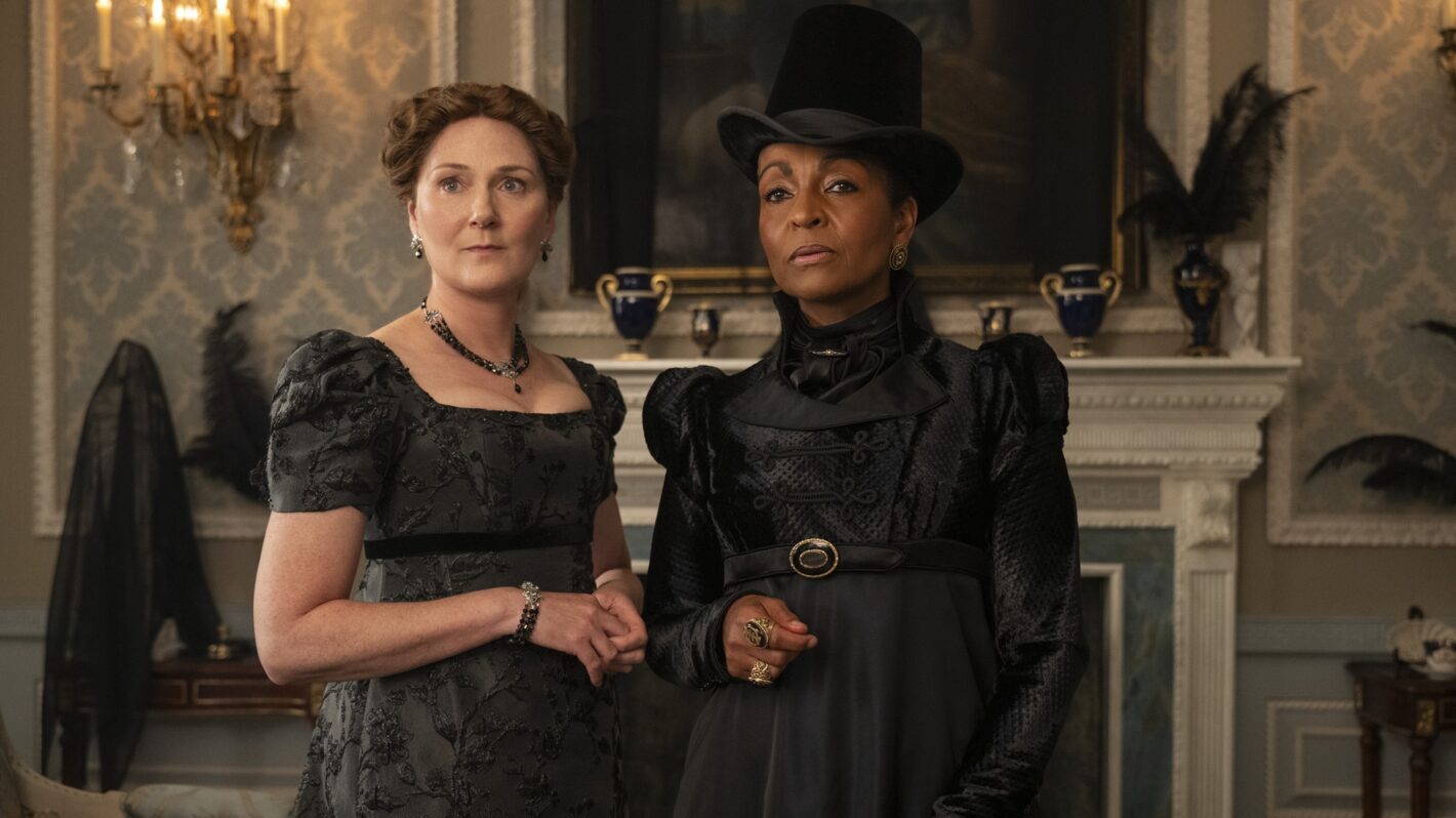 Ruth Gemmell and Adjoa Andoh in 'Bridgerton' Season 4