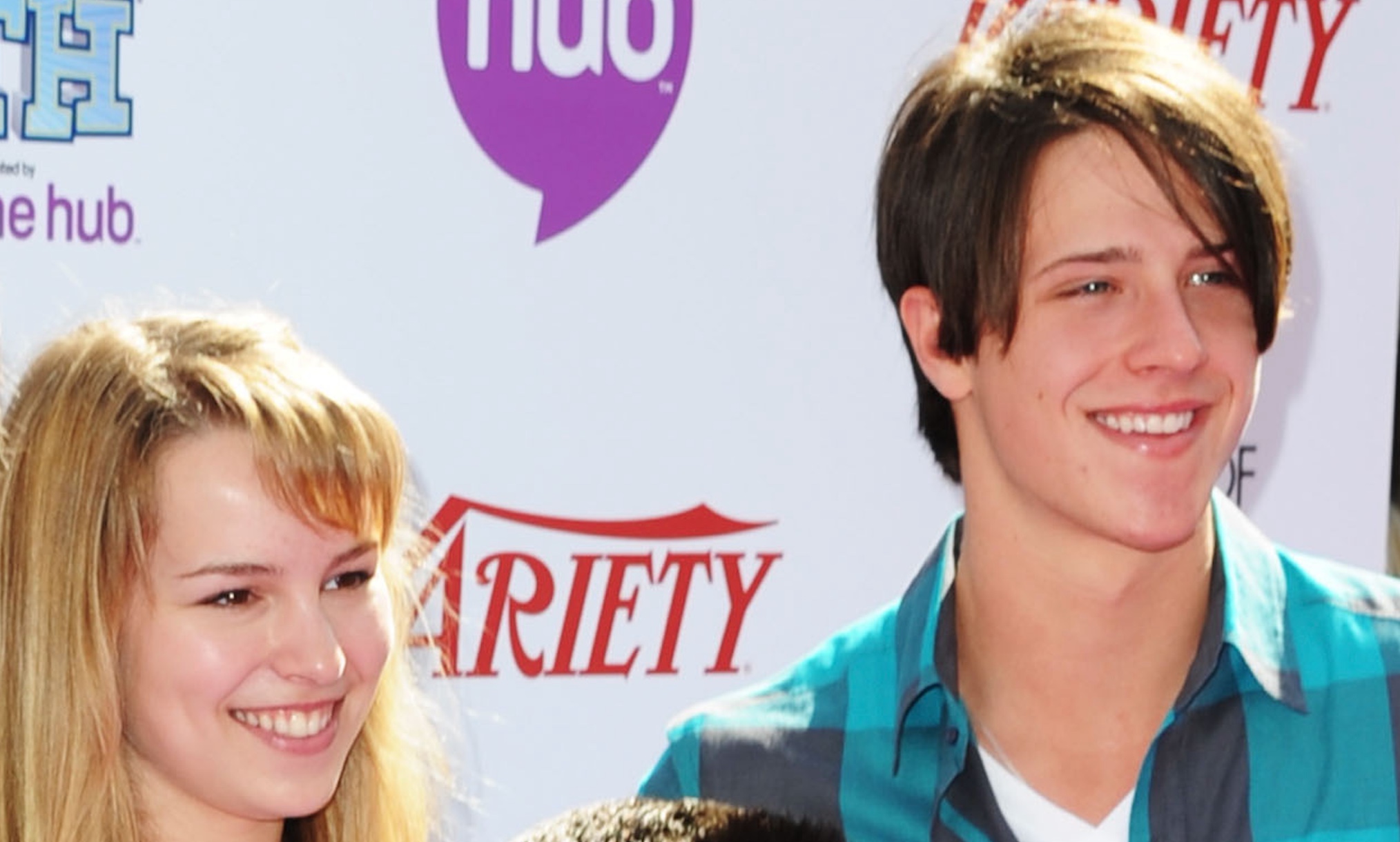 Bridgit Mendler and Shane Harper arrive at Variety's 4th Annual Power of Youth event at Paramount Studios on October 24, 2010 in Hollywood, California.