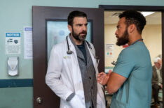 Zachary Quinto as Dr. Oliver Wolf and John Clarence Stewart as Dr. Anthony Thorne in 'Brilliant Minds'