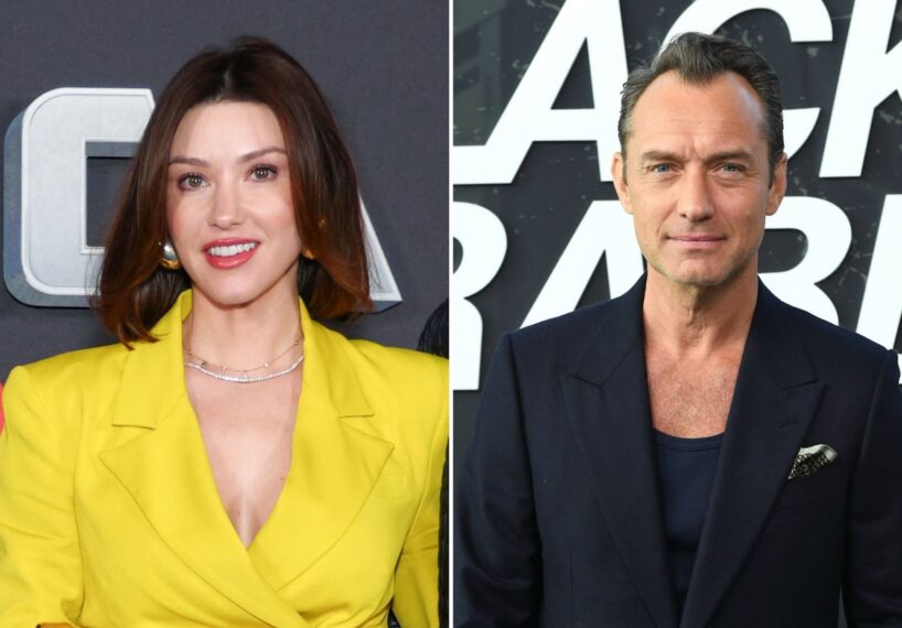 Catherine Harding and Jude Law