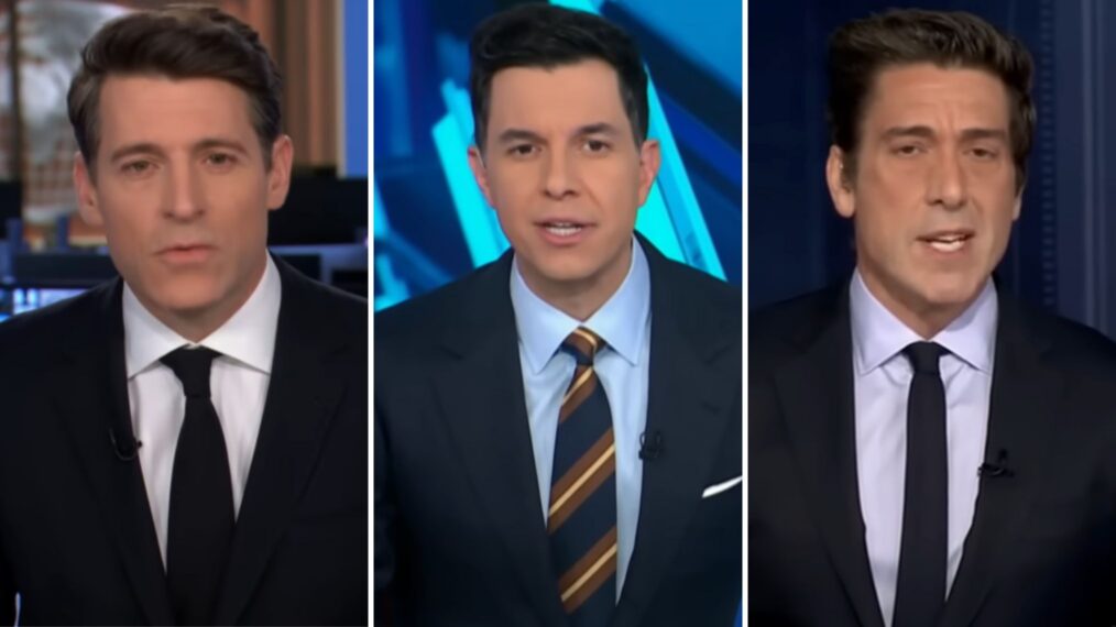 Tony Dokoupil, Tom Llamas, David Muir
