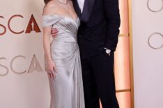 Alba Baptista and Chris Evans attend the 98th Oscars at Dolby Theatre on March 15, 2026 in Hollywood, California