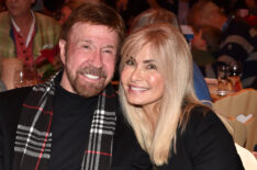 Actor Chuck Norris and wife Gena O'Kelley during the Gut Aiderbichl Christmas Market opening on November 12, 2019 in Henndorf am Wallersee, Austria