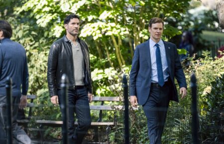 Tom Ellis as CIA Case Officer Colin Glass and Nick Gehlfuss as Special Agent Bill Goodman — 'CIA' Season 1 Episode 5 