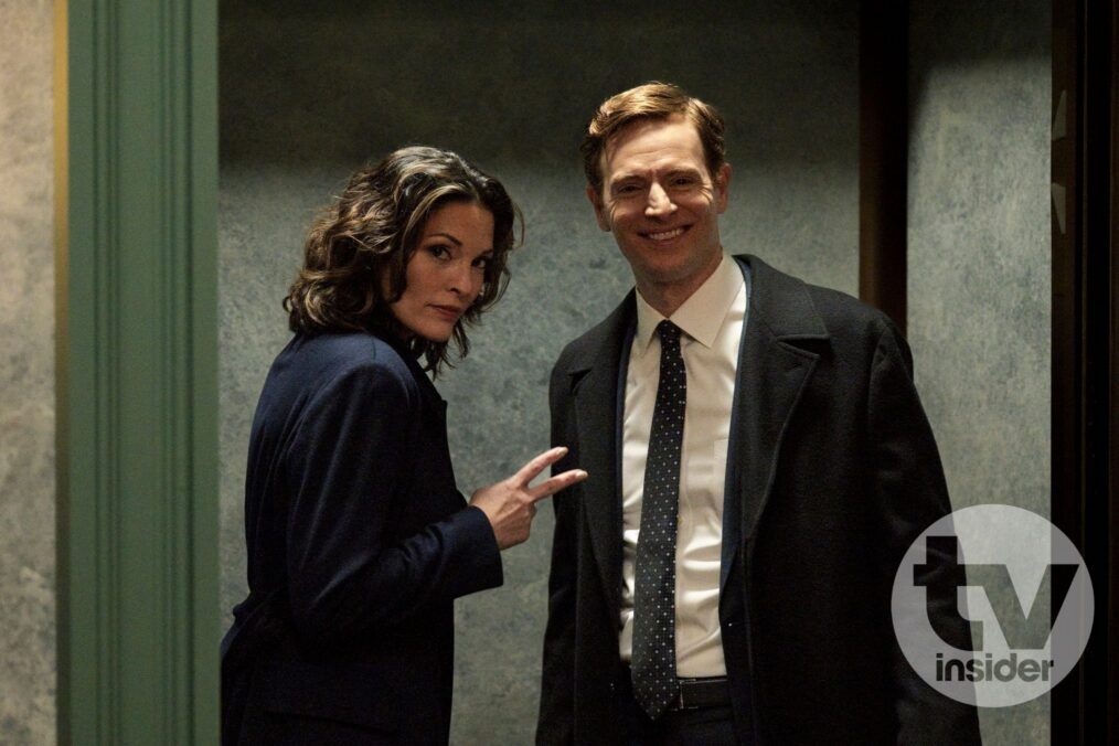 Alana De La Garza as Special Agent in Charge Isobel Castille and Nick Gehlfuss as Special Agent Bill Goodman — 'CIA' crossover with 'FBI' 