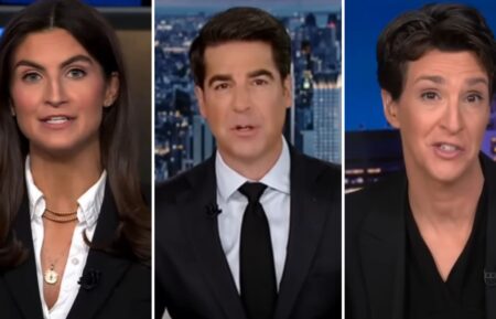 Kaitlin Collins, Jesse Watters, Rachel Maddow