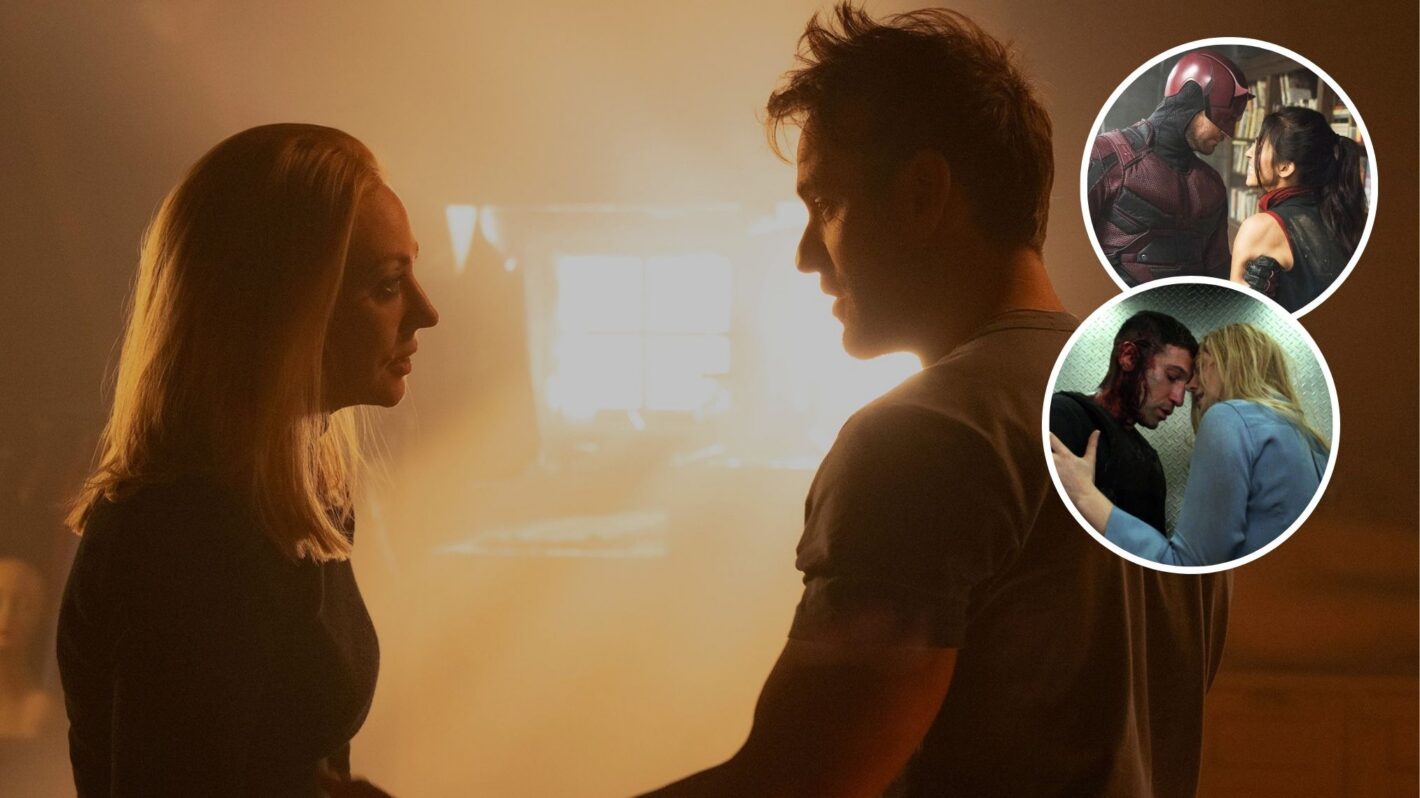 Deborah Ann Woll and Charlie Cox in 'Daredevil: Born Again' Season 2