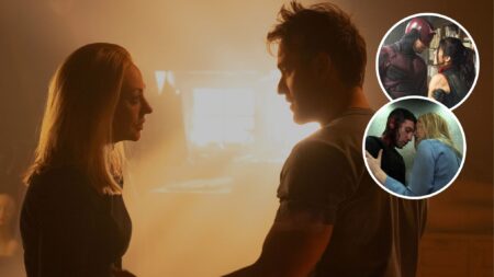 Deborah Ann Woll and Charlie Cox in 'Daredevil: Born Again' Season 2