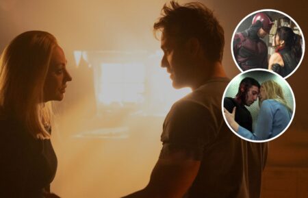 Deborah Ann Woll and Charlie Cox in 'Daredevil: Born Again' Season 2