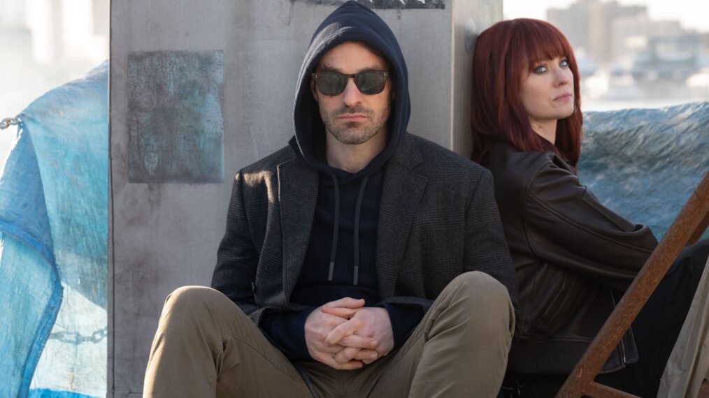 Charlie Cox and Deborah Ann Woll in 'Daredevil: Born Again' Season 2