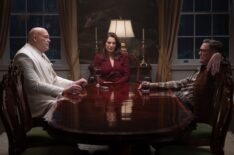 Vincent D'Onofrio, Ayelet Zurer, and Matthew Lillard in 'Daredevil: Born Again' Season 2