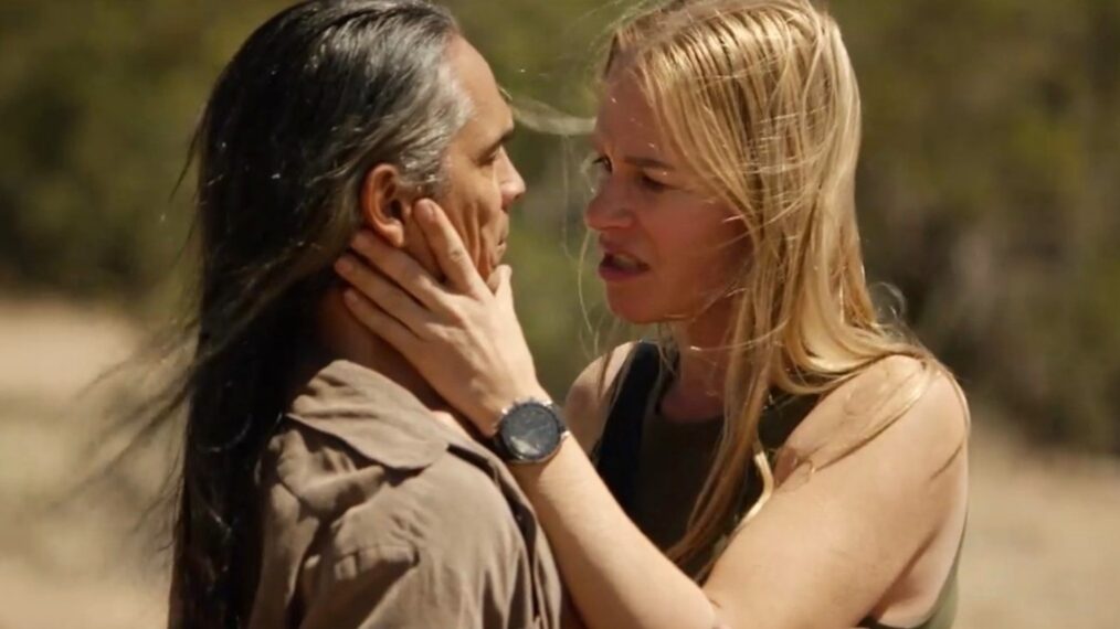Zahn McClarnon and Franka Potente in 'Dark Winds' Season 4