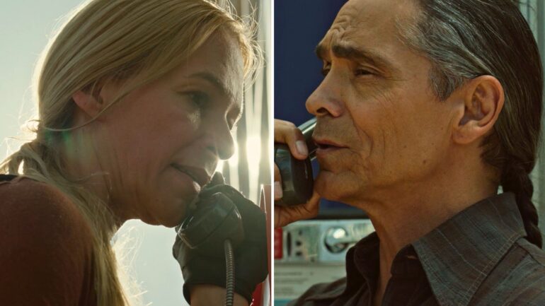 Franka Potente and Zahn McClarnon in 'Dark Winds' Season 4