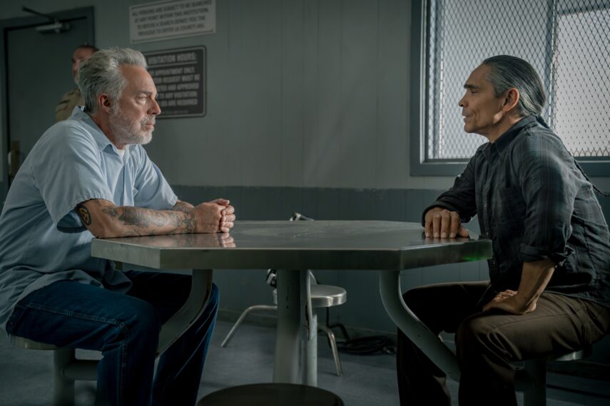 Titus Welliver and Zahn McClarnon in 'Dark Winds' Season 4