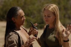 Zahn McClarnon and Franka Potente in 'Dark Winds' Season 4