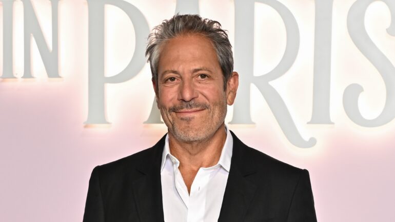 Darren Star attends the "Emily In Paris" Netflix Photocall at La Samaritaine on September 12, 2024 in Paris, France.