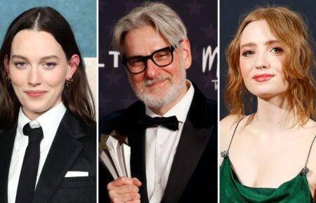 Victoria Pedretti, Peter Gould, and Keira Allen for 'Disinherited'