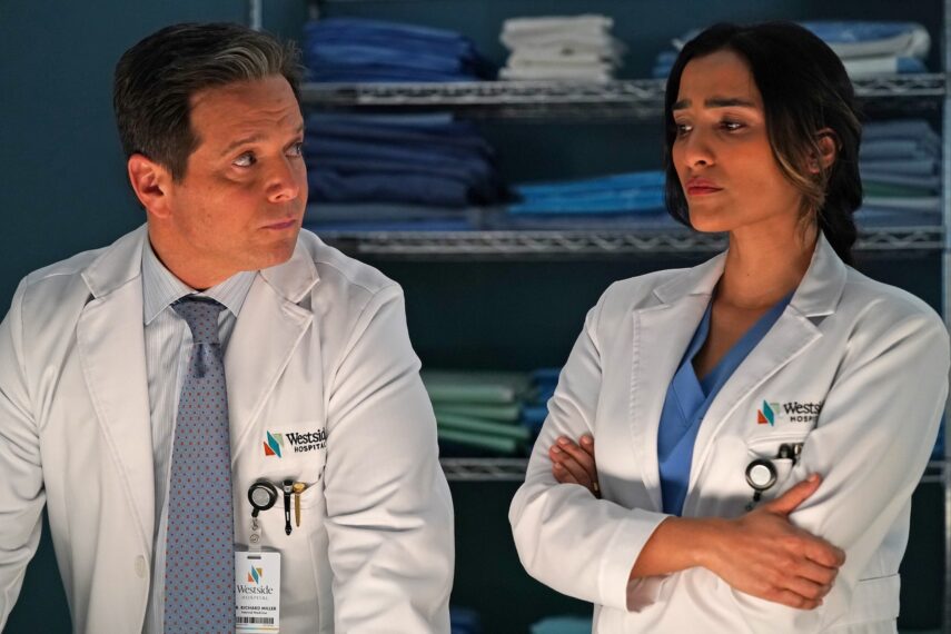Scott Wolf as Richard and Anya Banerjee as Sonya — 'Doc' Season 2 Episode 16 "Best We Can Do"