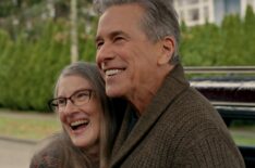 Annette O'Toole as Hope McCrea and Tim Matheson as Dr. Vernon Mullins in 'Virgin River' Season 7