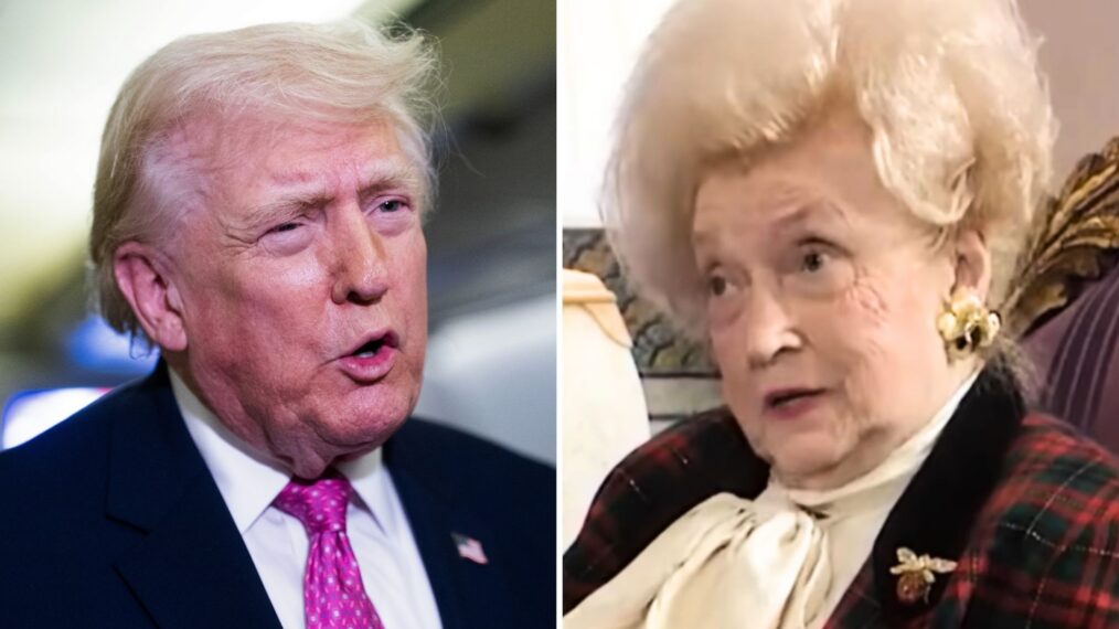 Donald Trump and his mother Mary Trump