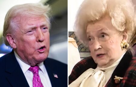 Donald Trump and his mother Mary Trump