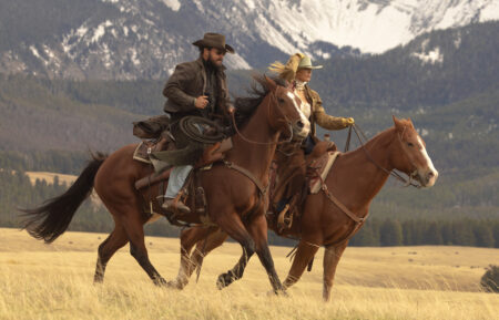 Cole Hauser as Rip Wheeler and Kelly Reilly as Beth Dutton in 'Dutton Ranch' Season 1 Episode 1