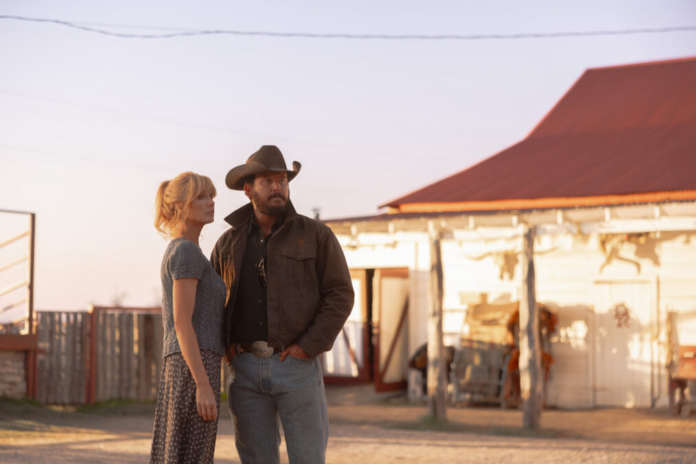 Kelly Reilly as Beth Dutton and Cole Hauser as Rip Wheeler in 'Dutton Ranch' Season 1 Episode 8