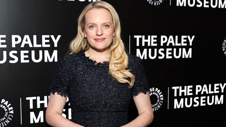 Elisabeth Moss attends PaleyLive's A Night With Kerry Washington, Kate Mara, And Apple TV's "Imperfect Women" at The Paley Museum on March 18, 2026 in New York City