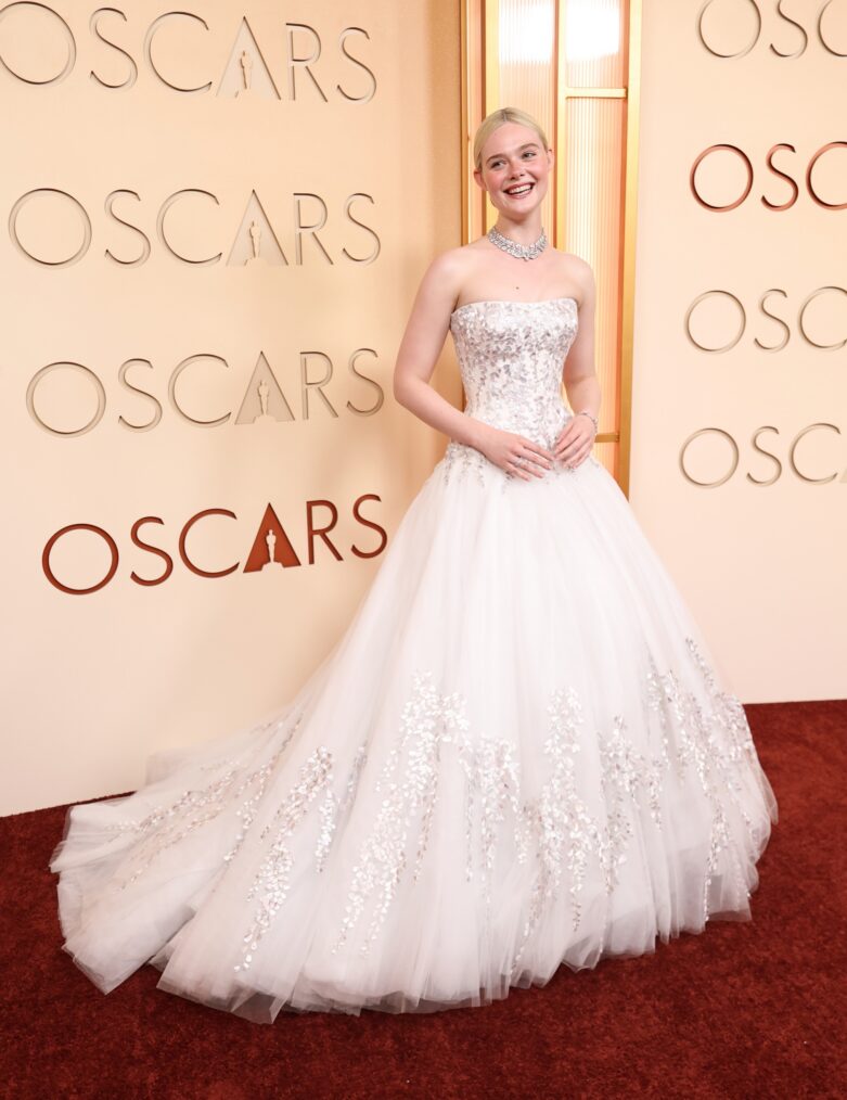 Elle Fanning attends the 98th Oscars at Dolby Theatre on March 15, 2026 in Hollywood, California