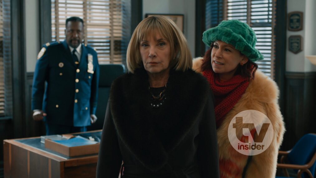 Wendell Pierce, J. Smith-Cameron, and Carrie Preston in 'Elsbeth' Season 3 Episode 14