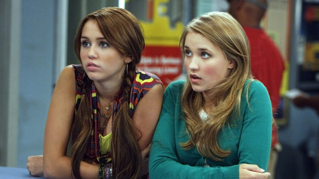 HANNAH MONTANA, (from left): Miley Cyrus, Emily Osment, 'Ready, Set, Dont' Drive