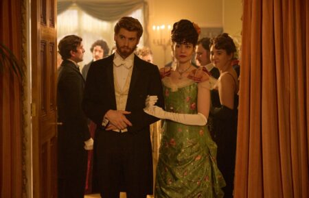 Danny Griffin as Jolyon Jr and Tuppence Middleton as Frances in The Forsytes