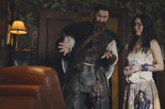 Devan Chandler Long and Sheila Carrasco in 'Ghosts' Season 5