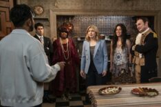Asher Grodman, Danielle Pinnock, Rose McIver, Sheila Carrasco, and Brandon Scott Jones in 'Ghosts' Season 5