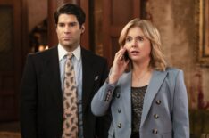 Asher Grodman and Rose McIver in 'Ghosts' Season 5