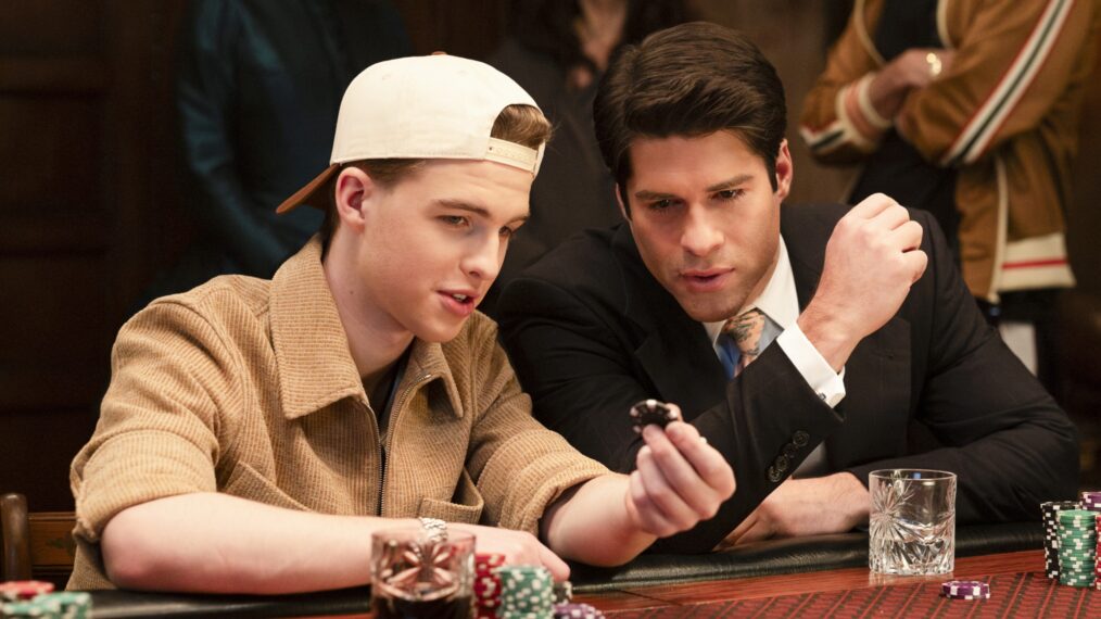 Iain Armitage and Asher Grodman in 'Ghosts' Season 5