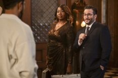 Lanisa Renee Frederick and Ennis Esmer in 'Ghosts' Season 5