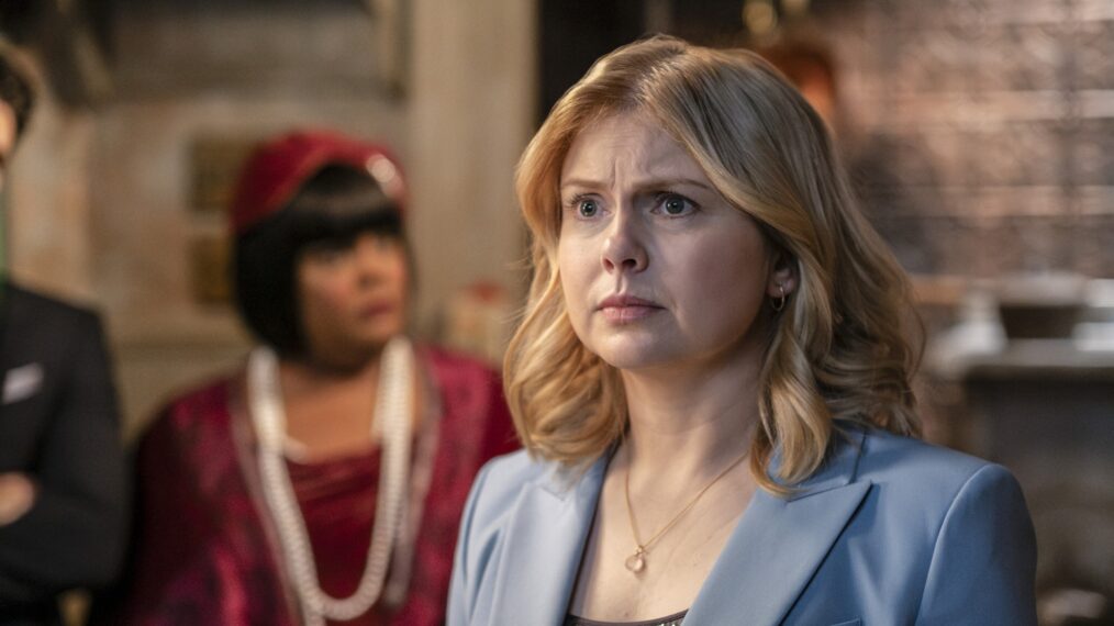 Danielle Pinnock and Rose McIver in 'Ghosts' Season 5