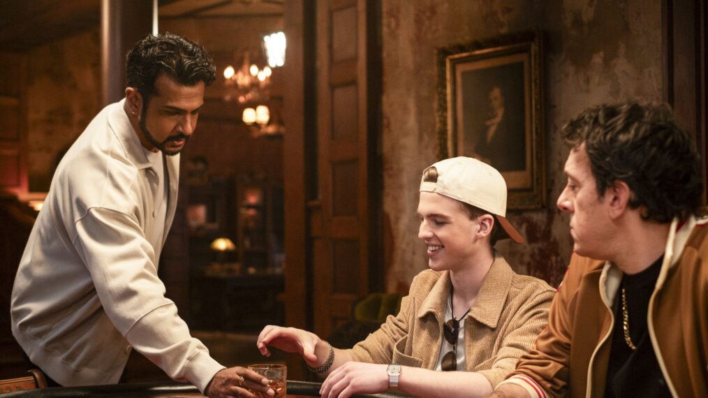 Utkarsh Ambudkar, Iain Armitage, and Jonathan Kite in 'Ghosts' Season 5