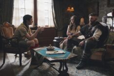 Richie Moriarty, Sheila Carrasco, and Devan Chandler Long in 'Ghosts' Season 5